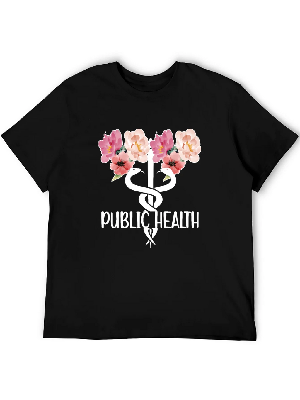 Public Health Floral Caduceus T-Shirt product image 5