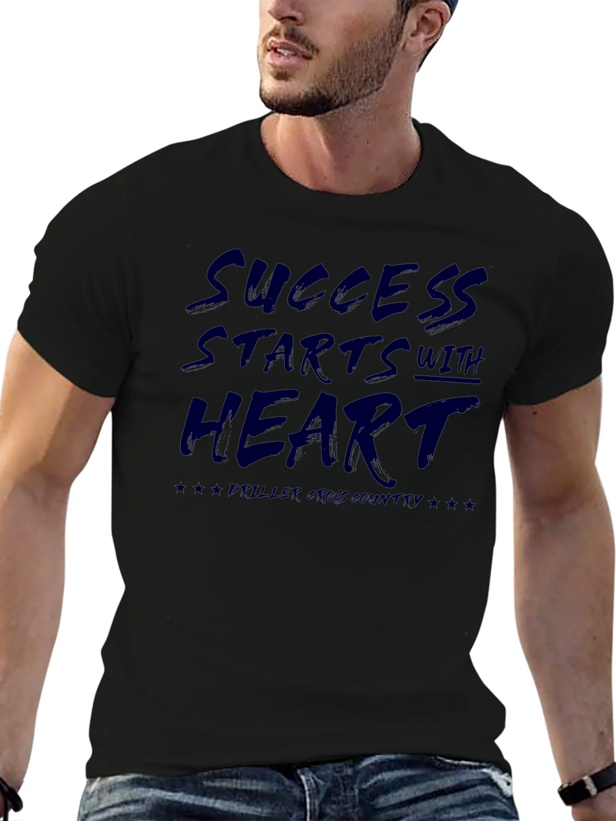 Success Starts With Heart Black Tee product image 6