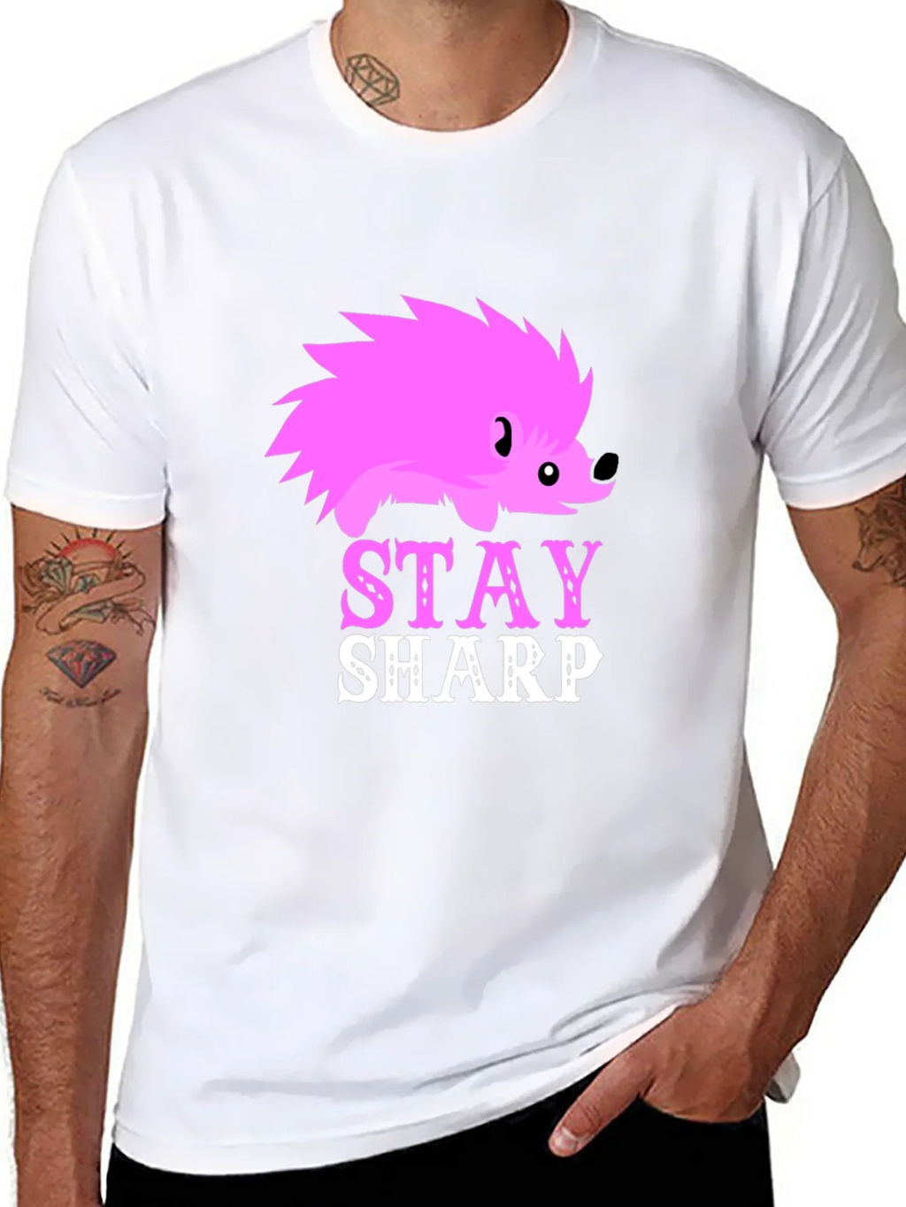 Stay Sharp Hedgehog Graphic Tee product image 6