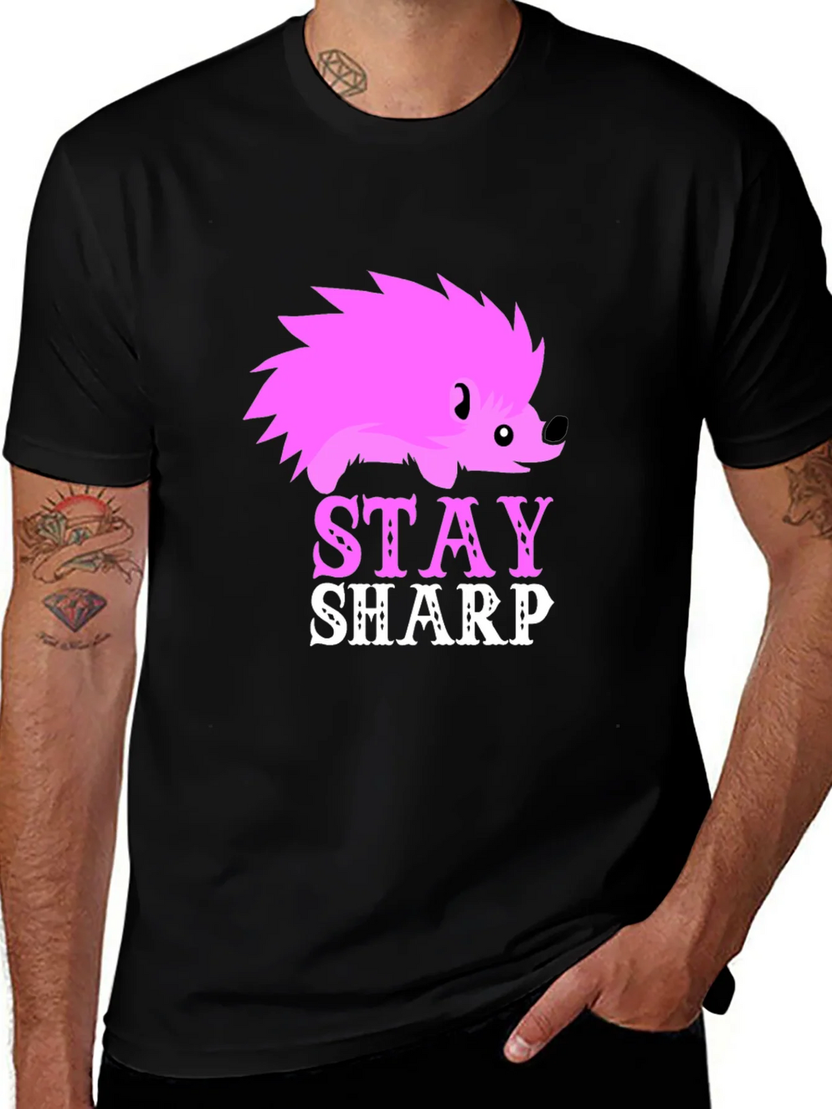Stay Sharp Hedgehog Graphic Tee product image 1