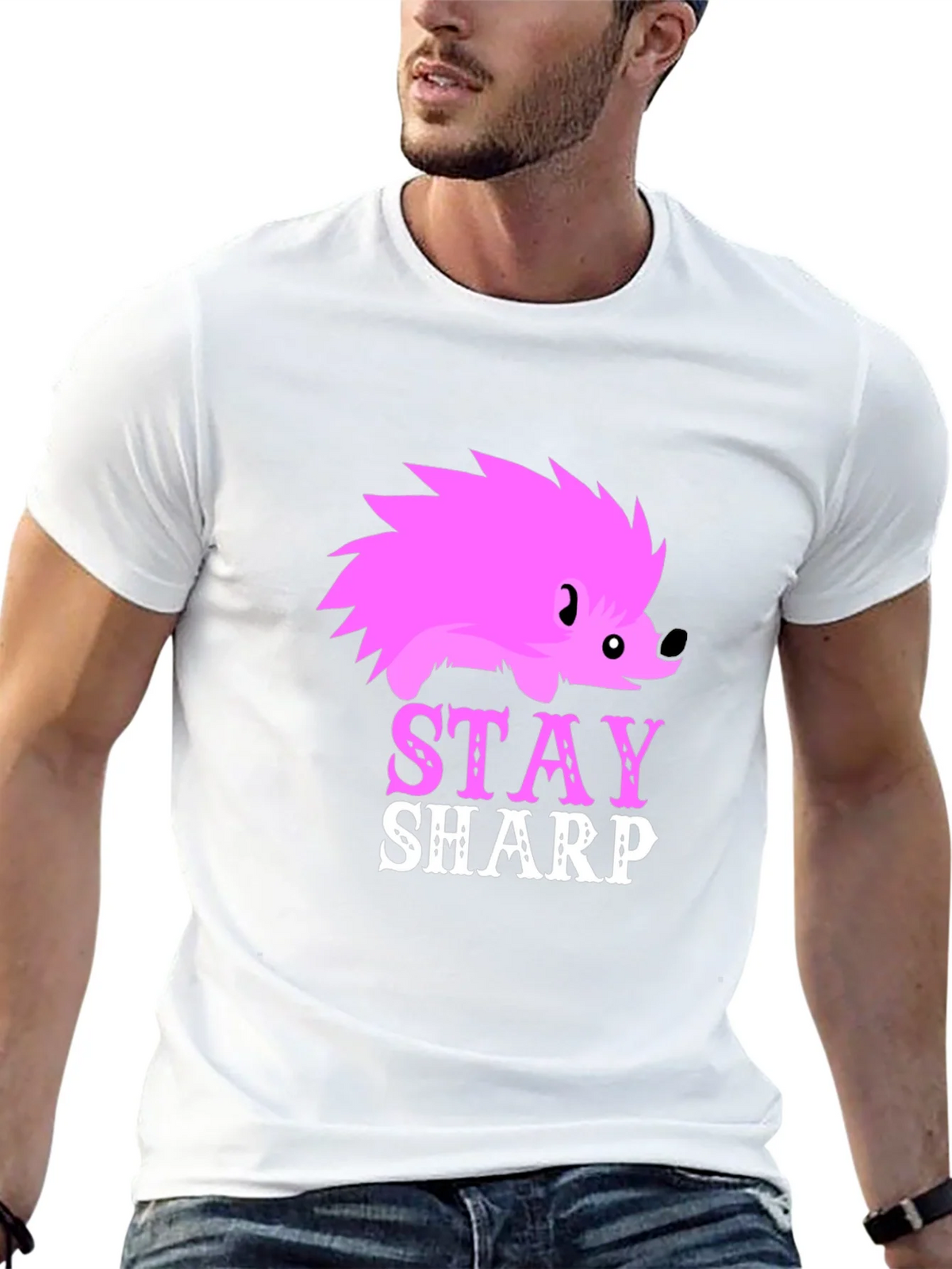Stay Sharp Hedgehog Graphic Tee product image 10
