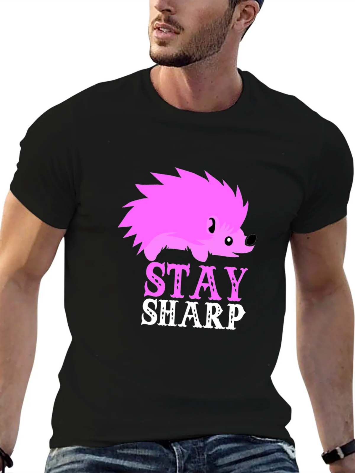 Stay Sharp Hedgehog Graphic Tee product image 5