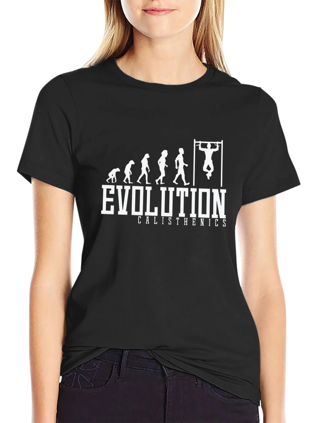 Evolution Calisthenics Black T-Shirt Fitness Graphic Tee product image 2