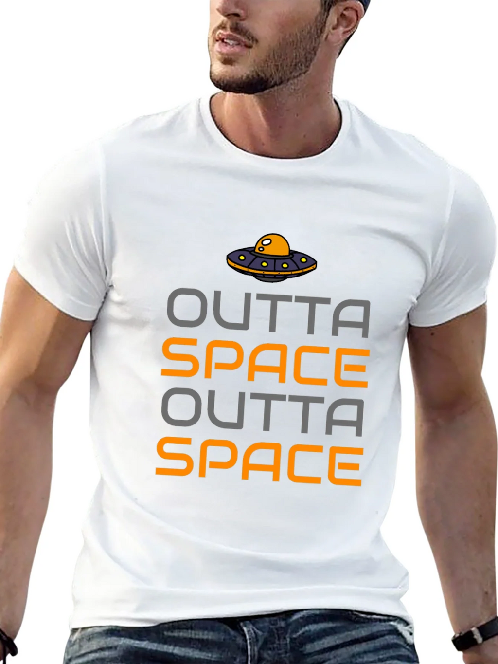 Outta Space UFO Graphic T-Shirt product image 4
