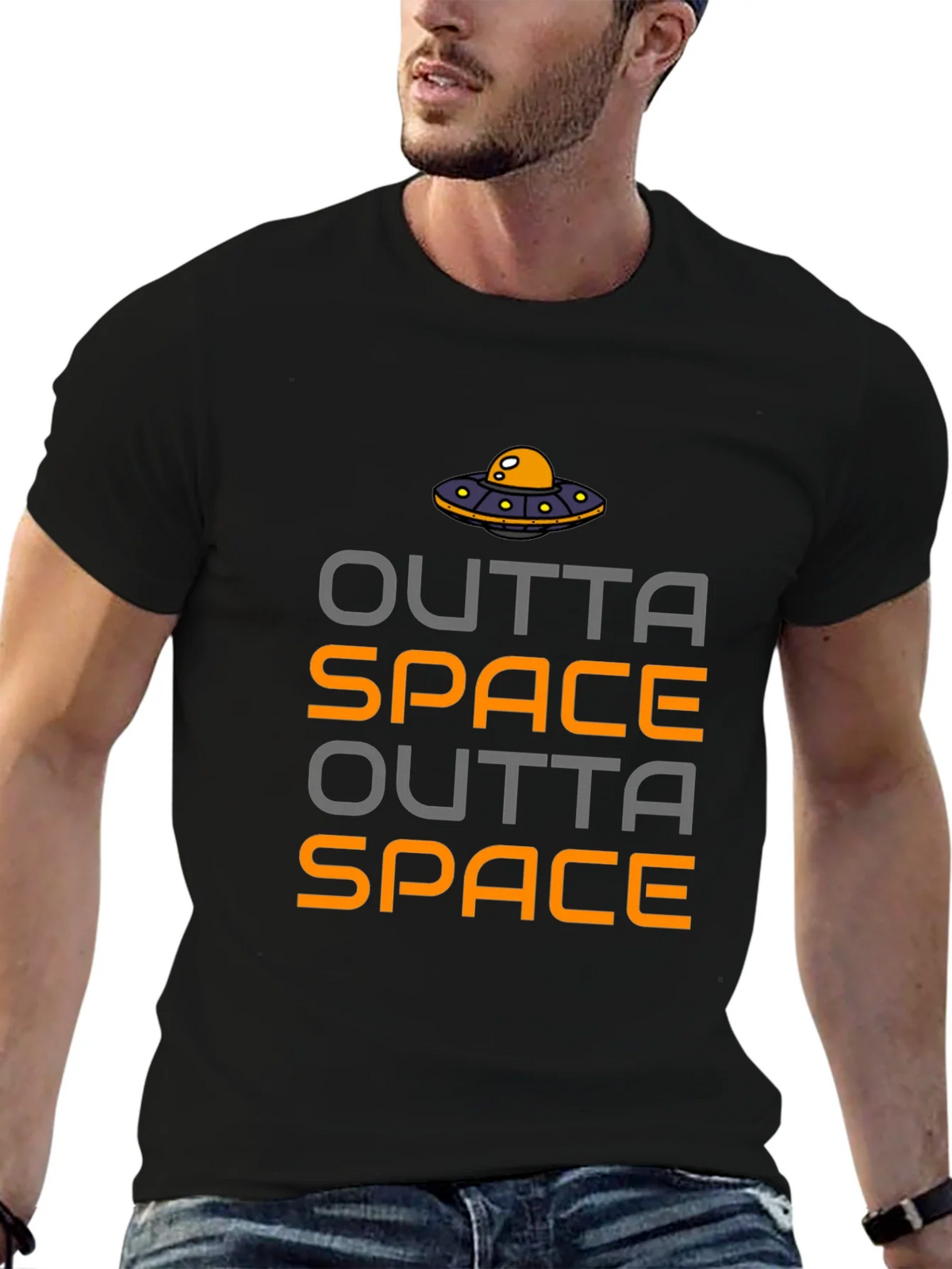 Outta Space UFO Graphic T-Shirt product image 2