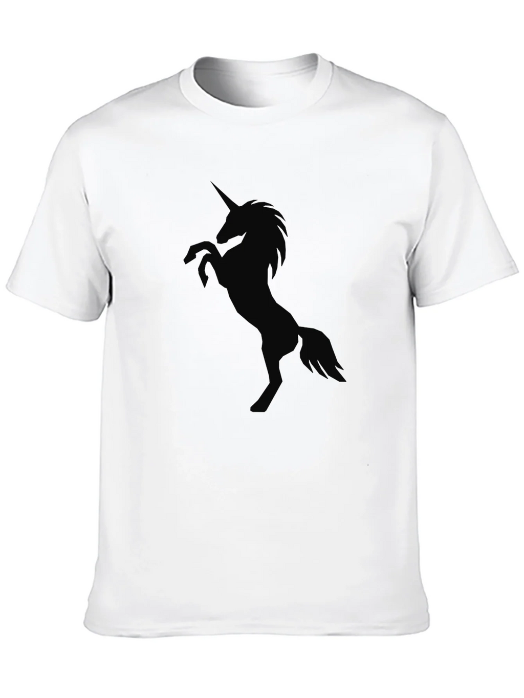 Mens Black Unicorn Graphic T-Shirt product image 9