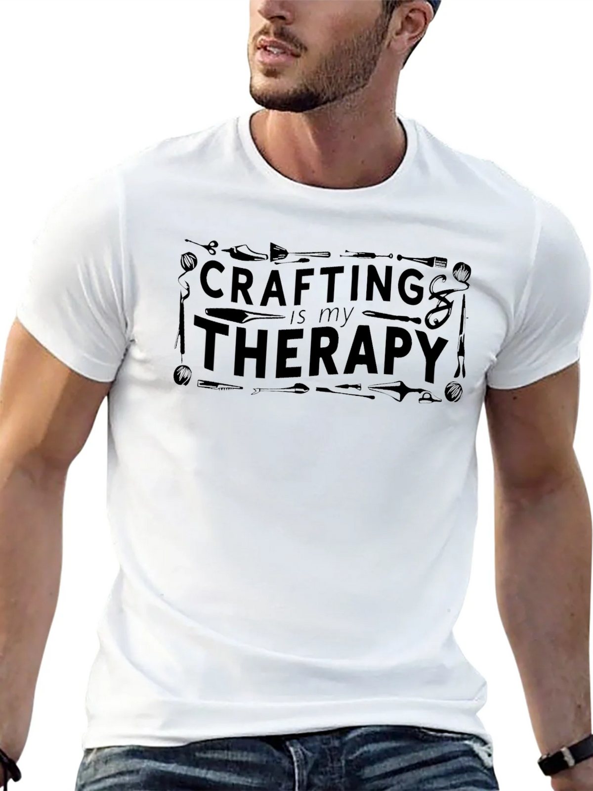 Crafting is My Therapy Graphic Tee product image 11