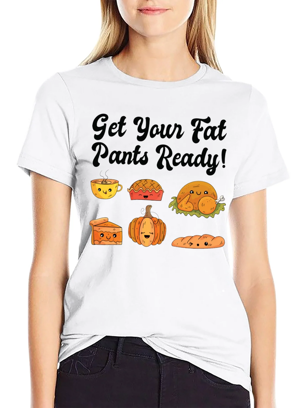 Get Your Fat Pants Ready Thanksgiving T-Shirt product image 5