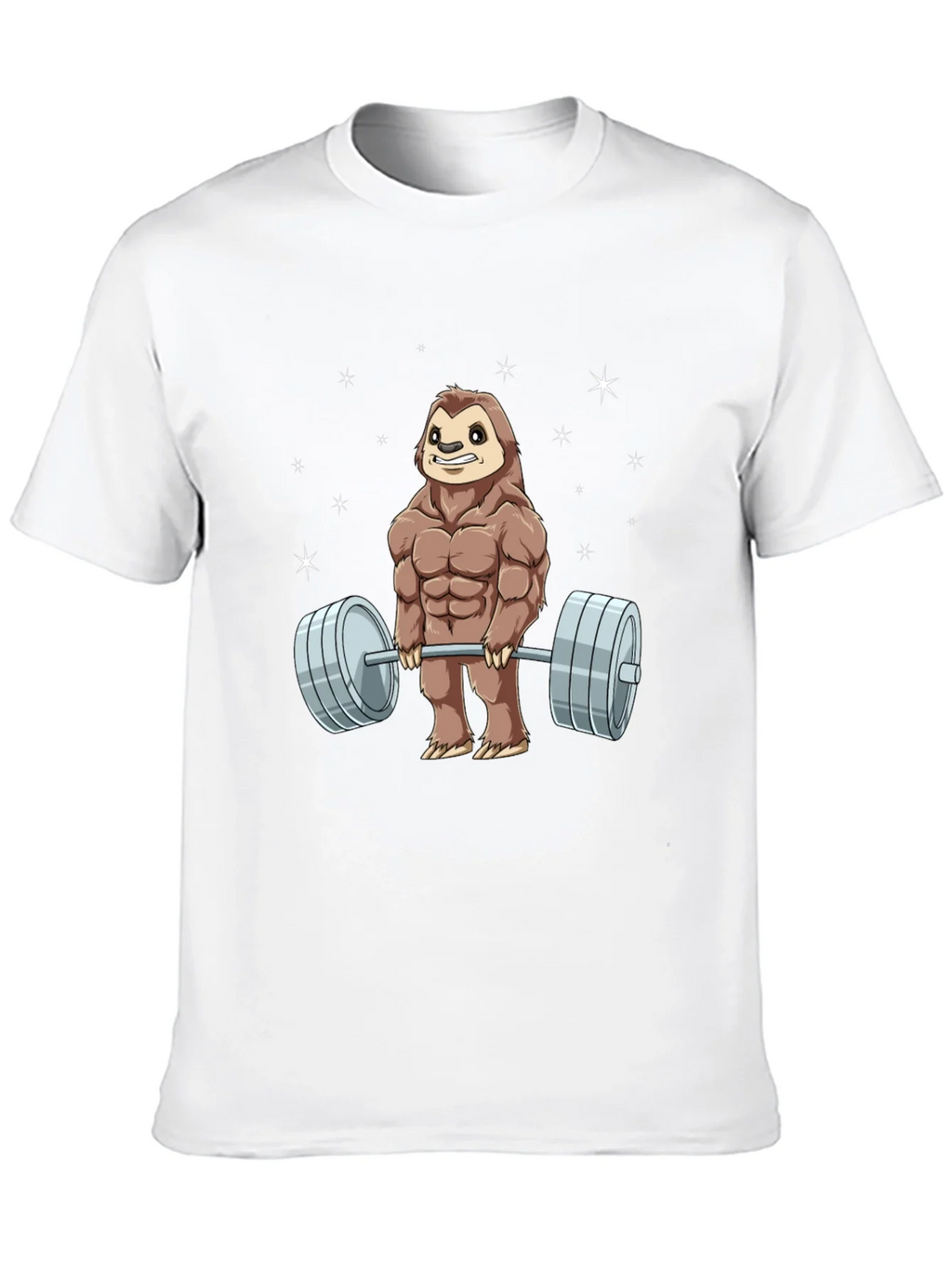 Weightlifting Sloth Graphic T-Shirt product image 9