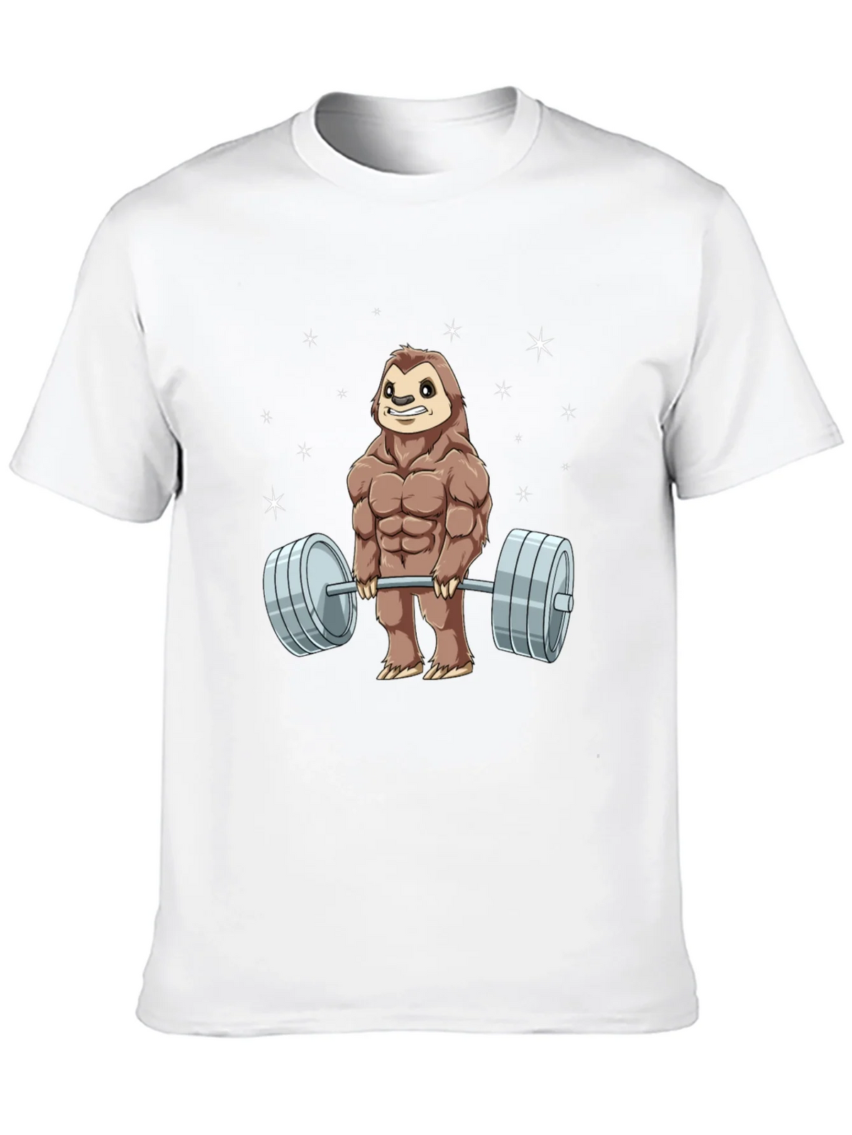 Weightlifting Sloth Graphic T-Shirt product image 9