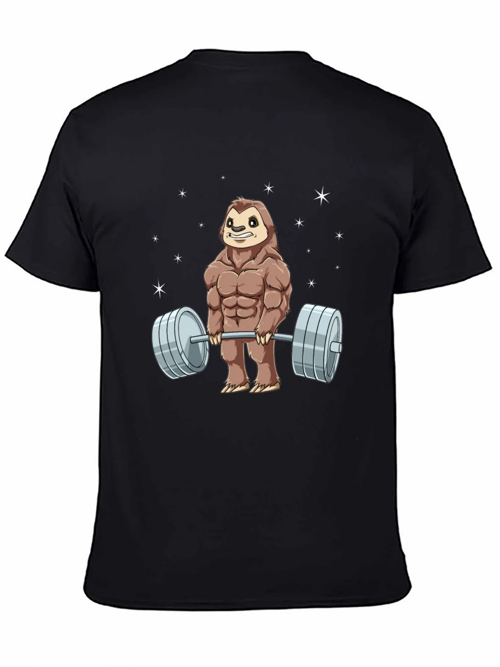 Weightlifting Sloth Graphic T-Shirt product image 4