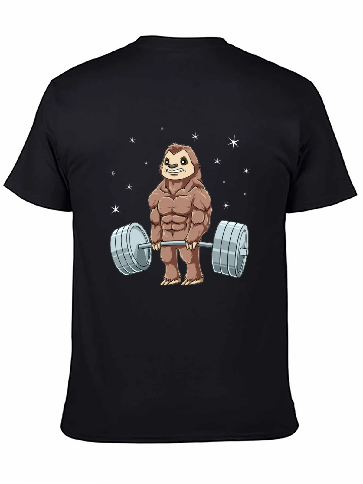 Weightlifting Sloth Graphic T-Shirt product image 4