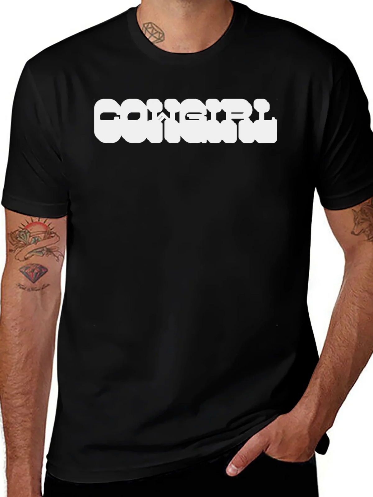 Cowgirl Graphic Tee - Classic Black T-Shirt product image 1