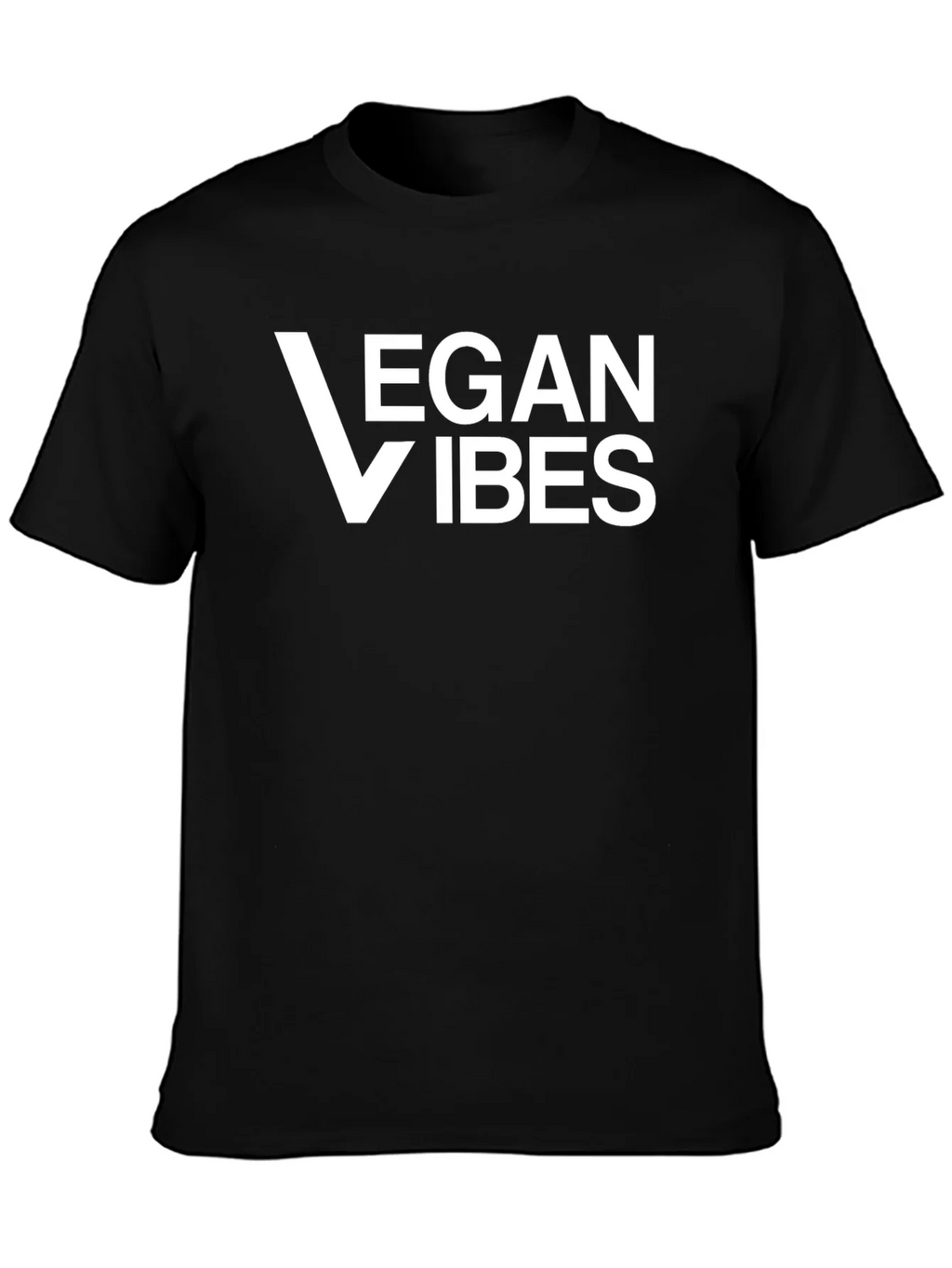 Vegan Vibes T-Shirt - Classic Black Tee product image 2