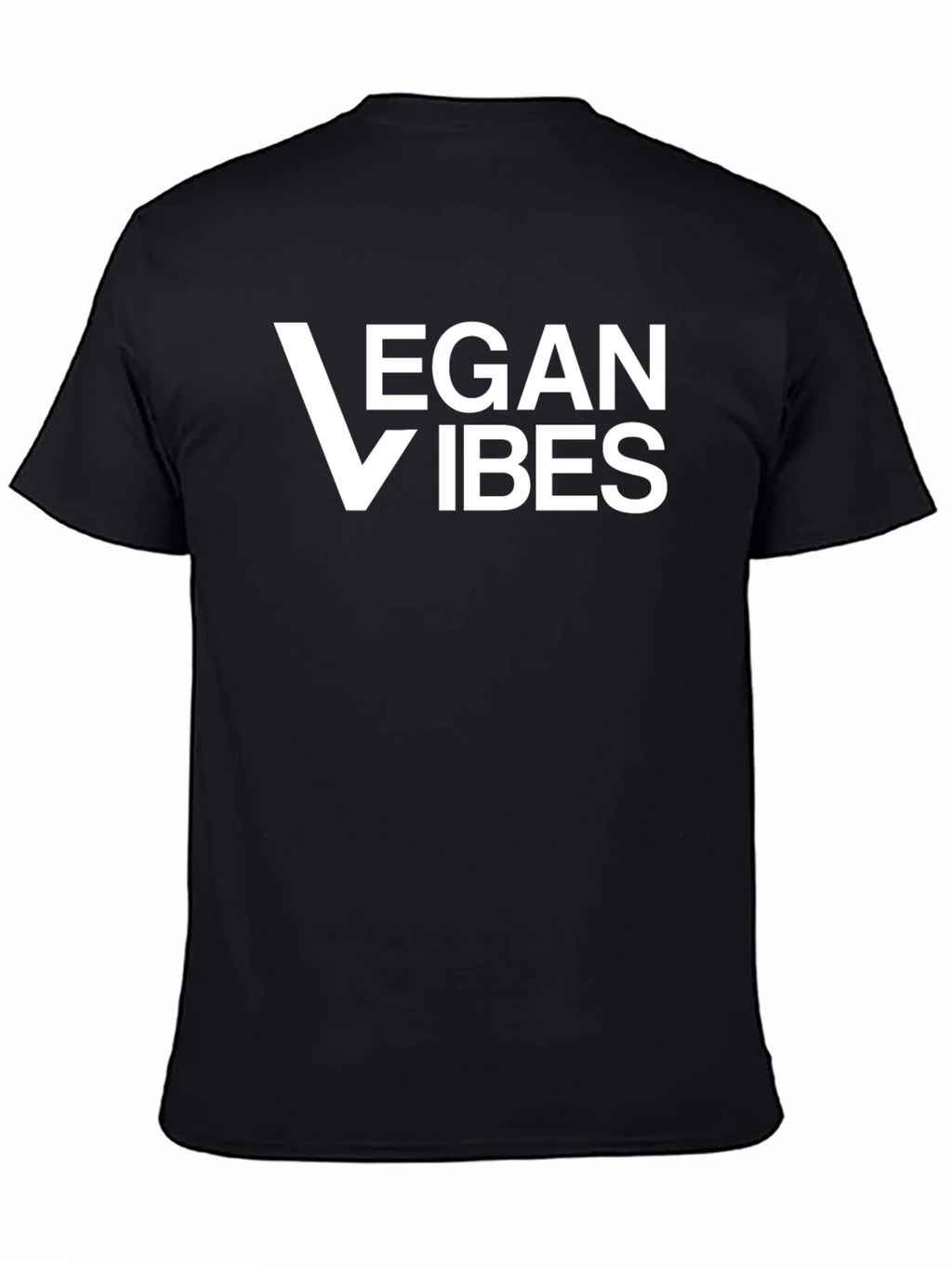 Vegan Vibes T-Shirt - Classic Black Tee product image 3