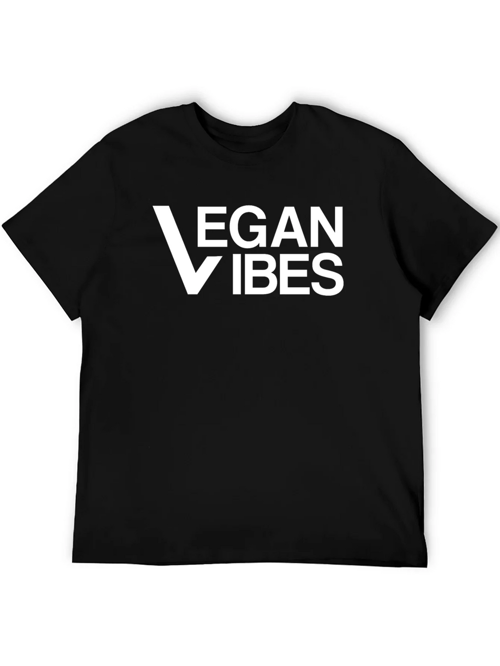 Vegan Vibes T-Shirt - Classic Black Tee product image 4