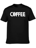 Coffee Graphic T-Shirt - Black Cotton Blend product image 1