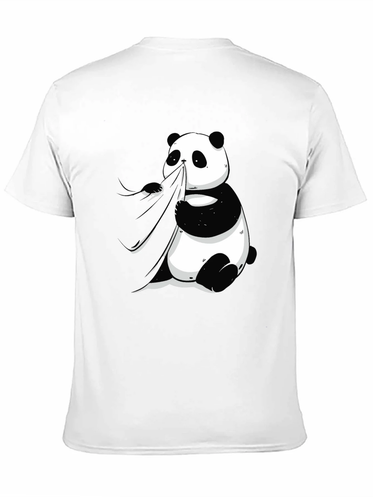 Panda Eating Bamboo Graphic Tee - Mens Black T-Shirt product image 10
