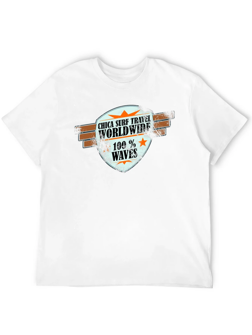 Chica Surf Travel Worldwide Black T-Shirt product image 11