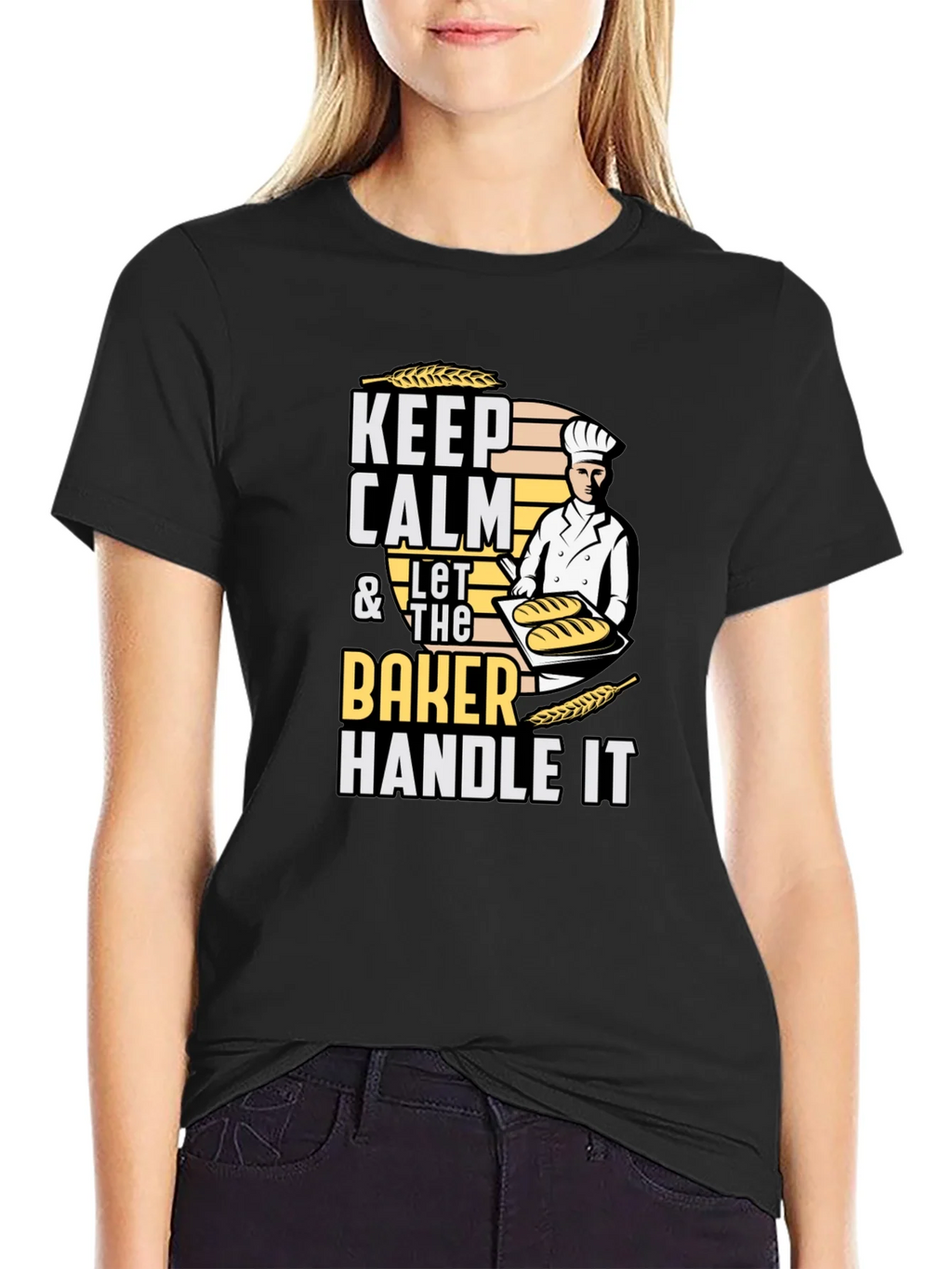 Keep Calm Baker T-Shirt - Funny Baking Tee product image 2