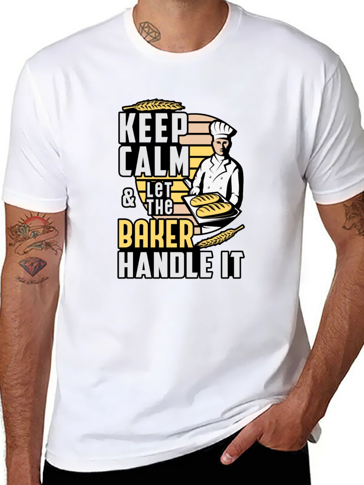 Keep Calm Baker T-Shirt - Funny Baking Tee product image 7