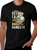 Keep Calm Baker T-Shirt - Funny Baking Tee product image 1