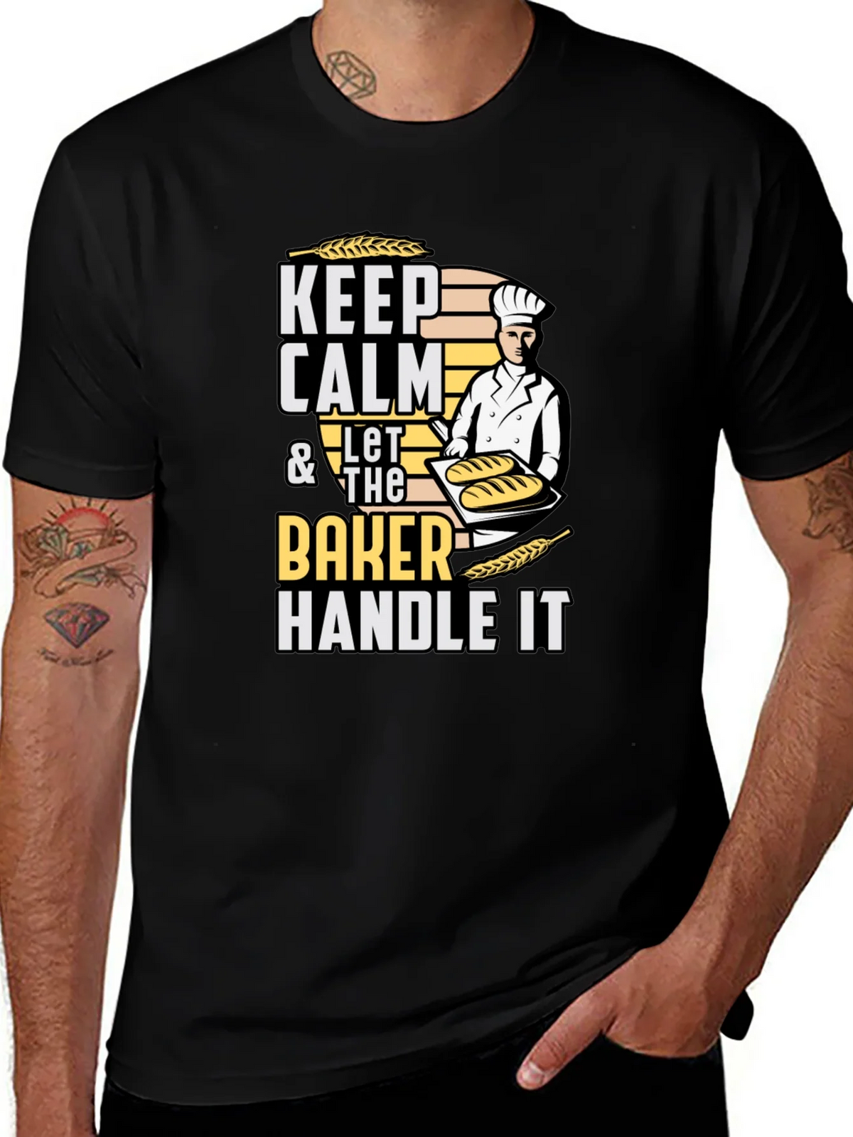 Keep Calm Baker T-Shirt - Funny Baking Tee product image 1