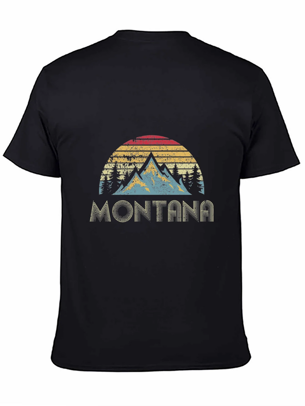 Vintage Montana Mountain Sunset Graphic T-Shirt product image 4