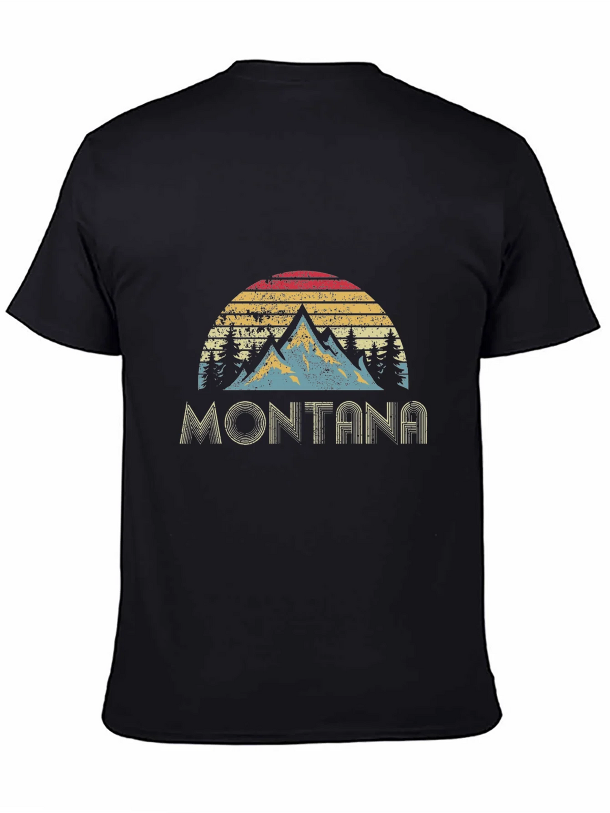 Vintage Montana Mountain Sunset Graphic T-Shirt product image 4