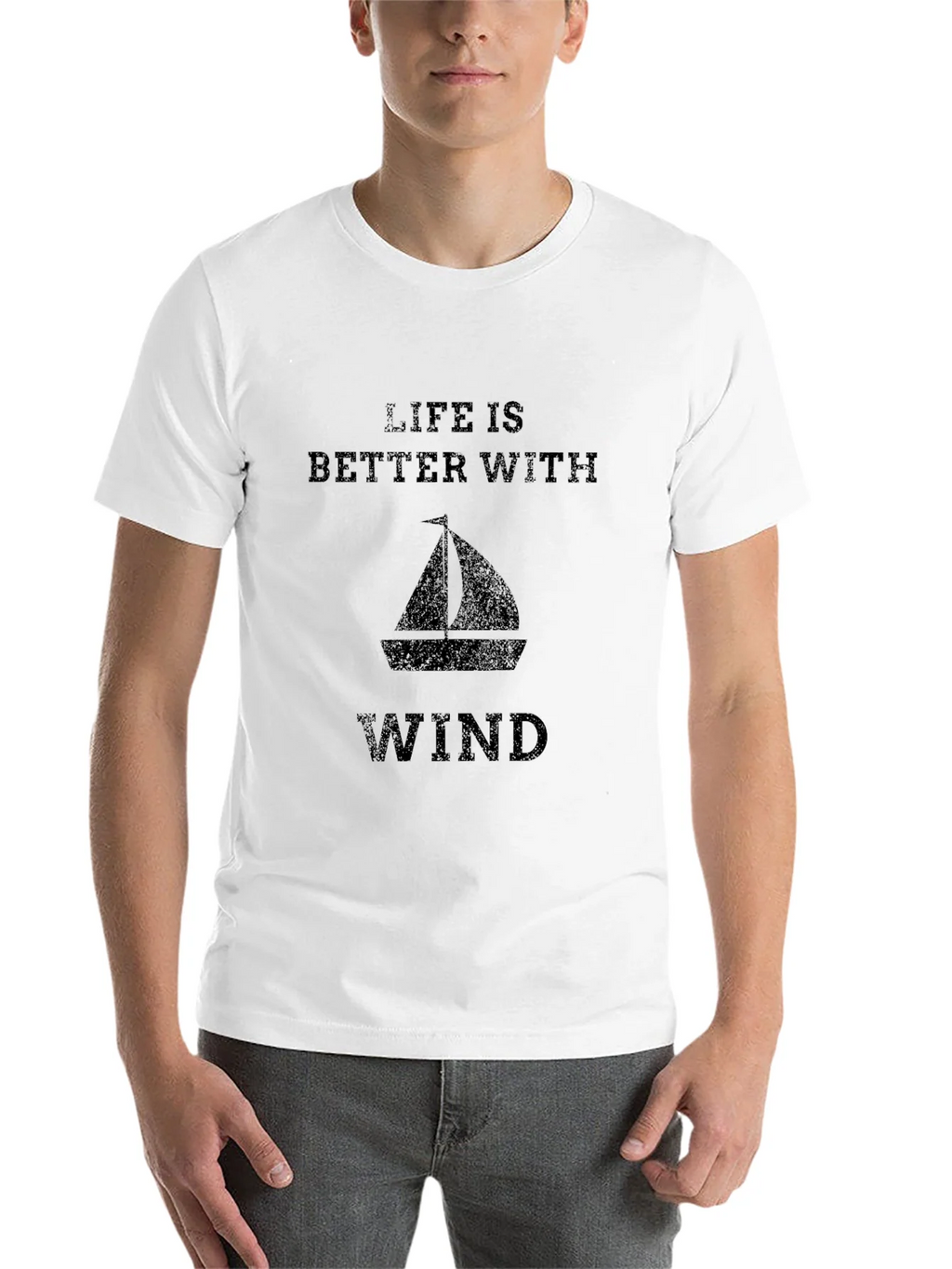 Life is Better With Wind Sailboat Graphic Tee product image 10