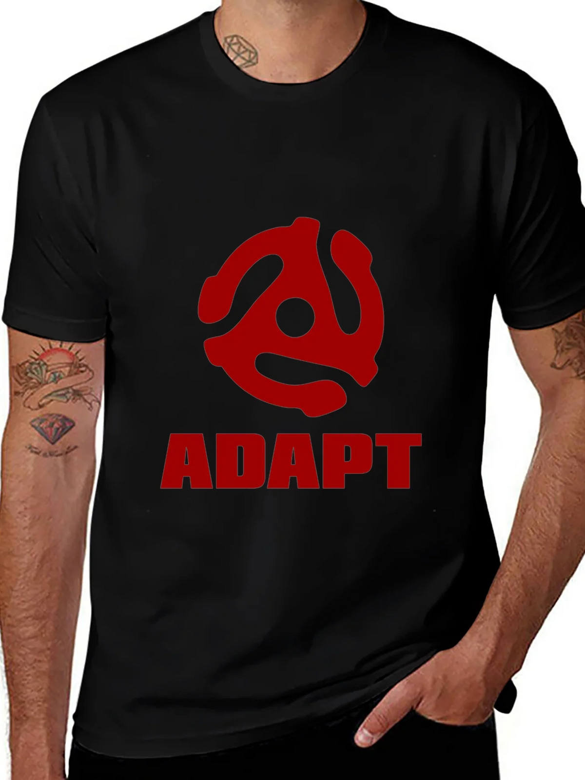 ADAPT 45 Record Adapter Graphic Tee product image 1