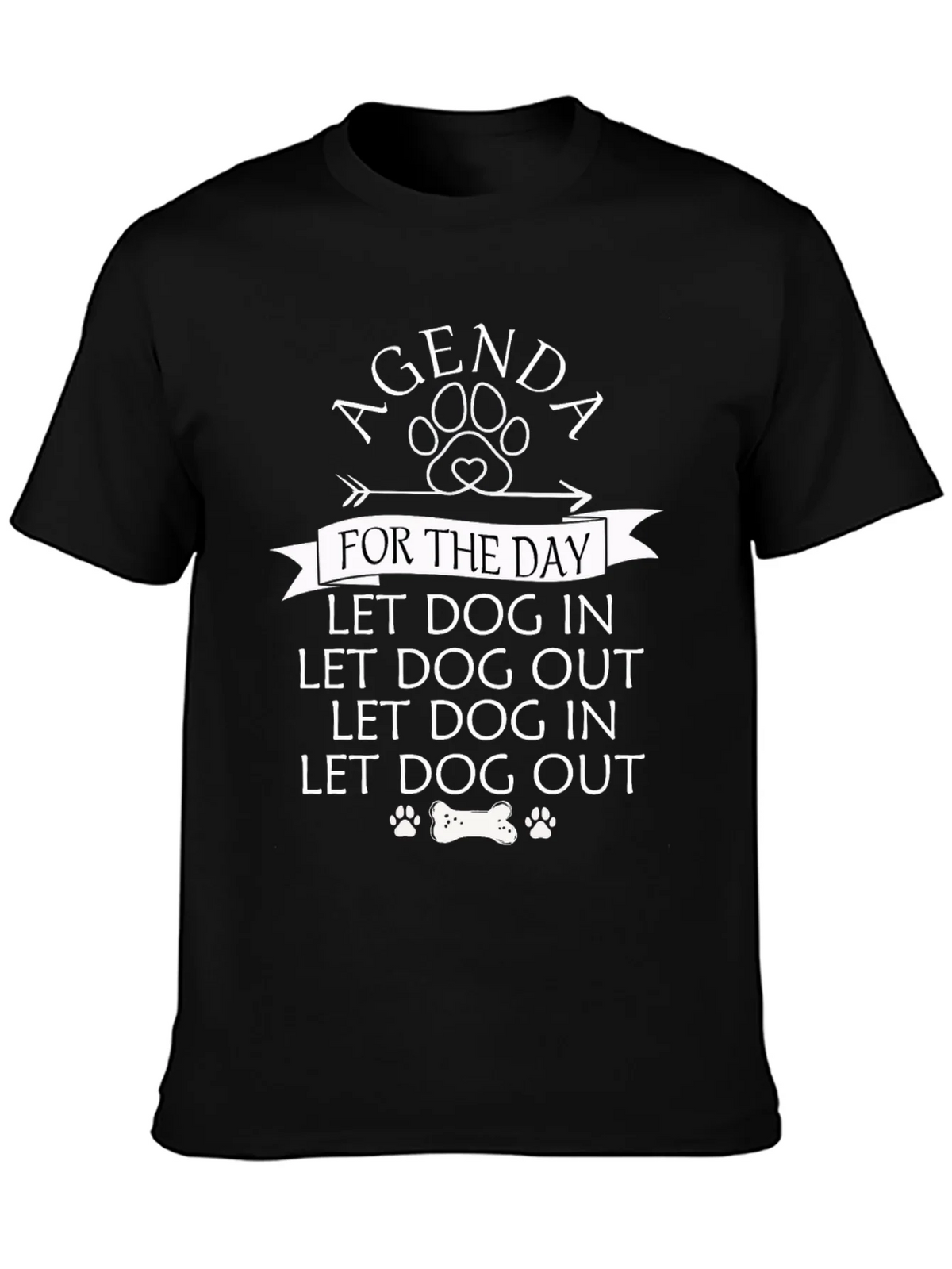 Agenda Dog In Out T-Shirt Funny Lover Tee product image 3