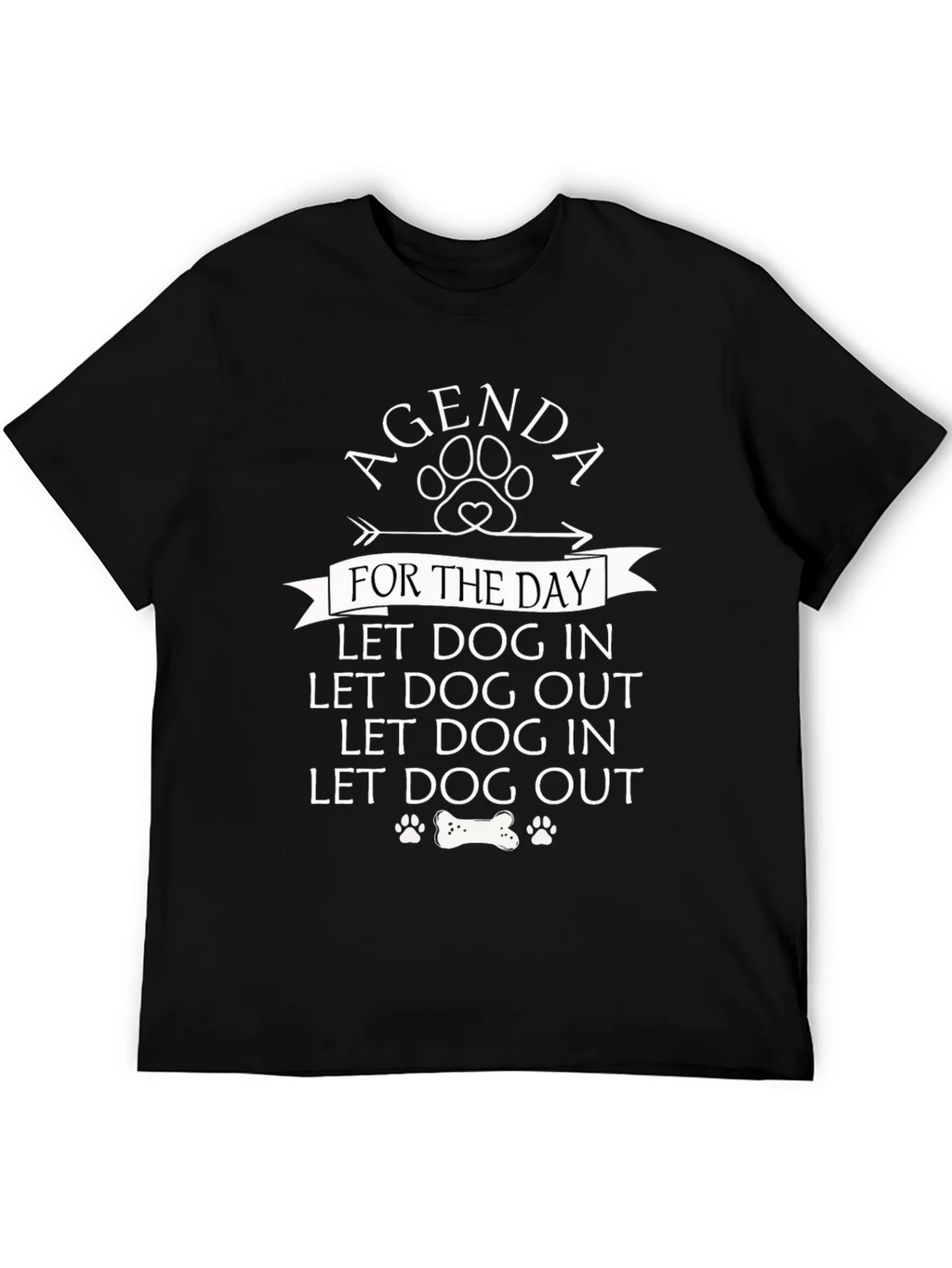 Agenda Dog In Out T-Shirt Funny Lover Tee product image 4