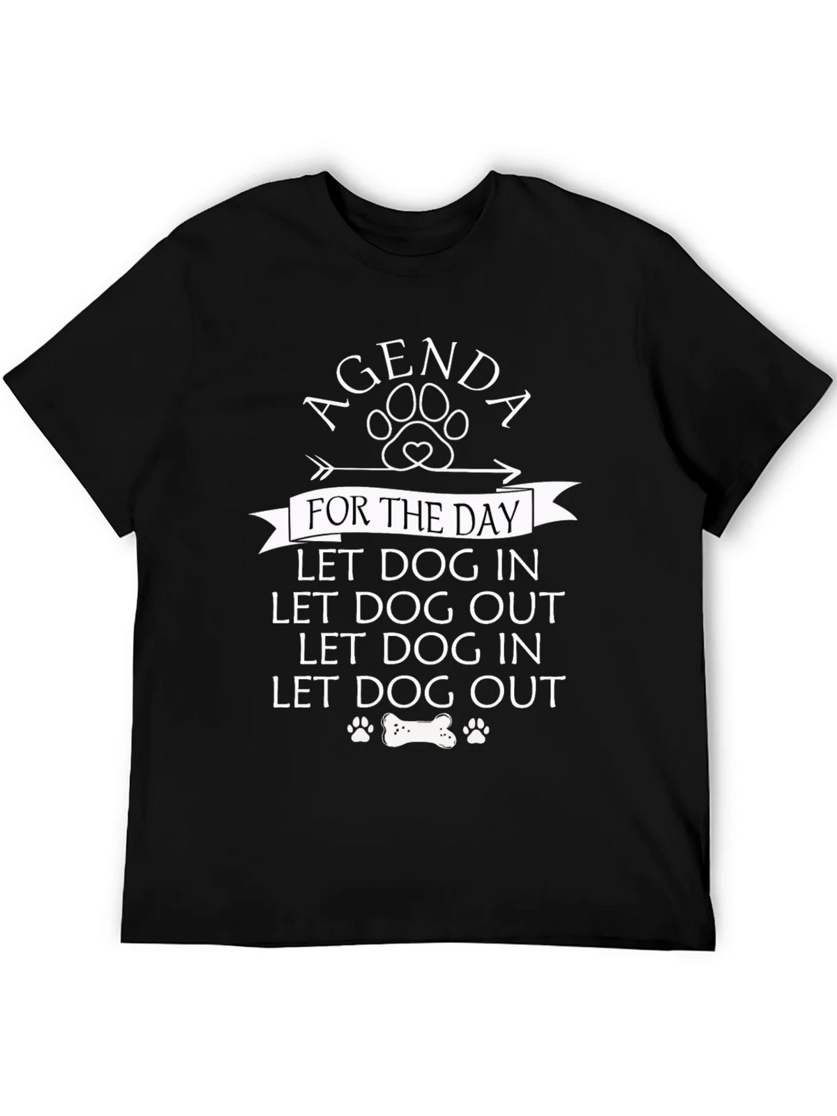 Agenda Dog In Out T-Shirt Funny Lover Tee product image 4
