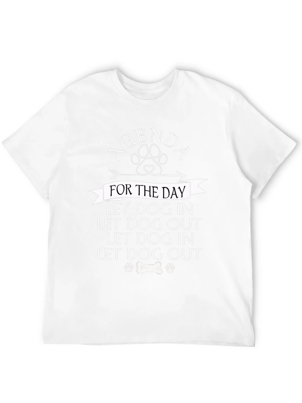 Agenda Dog In Out T-Shirt Funny Lover Tee product image 8
