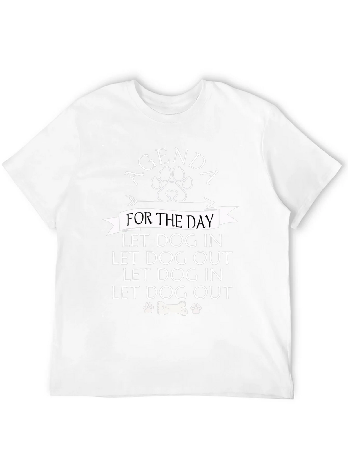 Agenda Dog In Out T-Shirt Funny Lover Tee product image 8