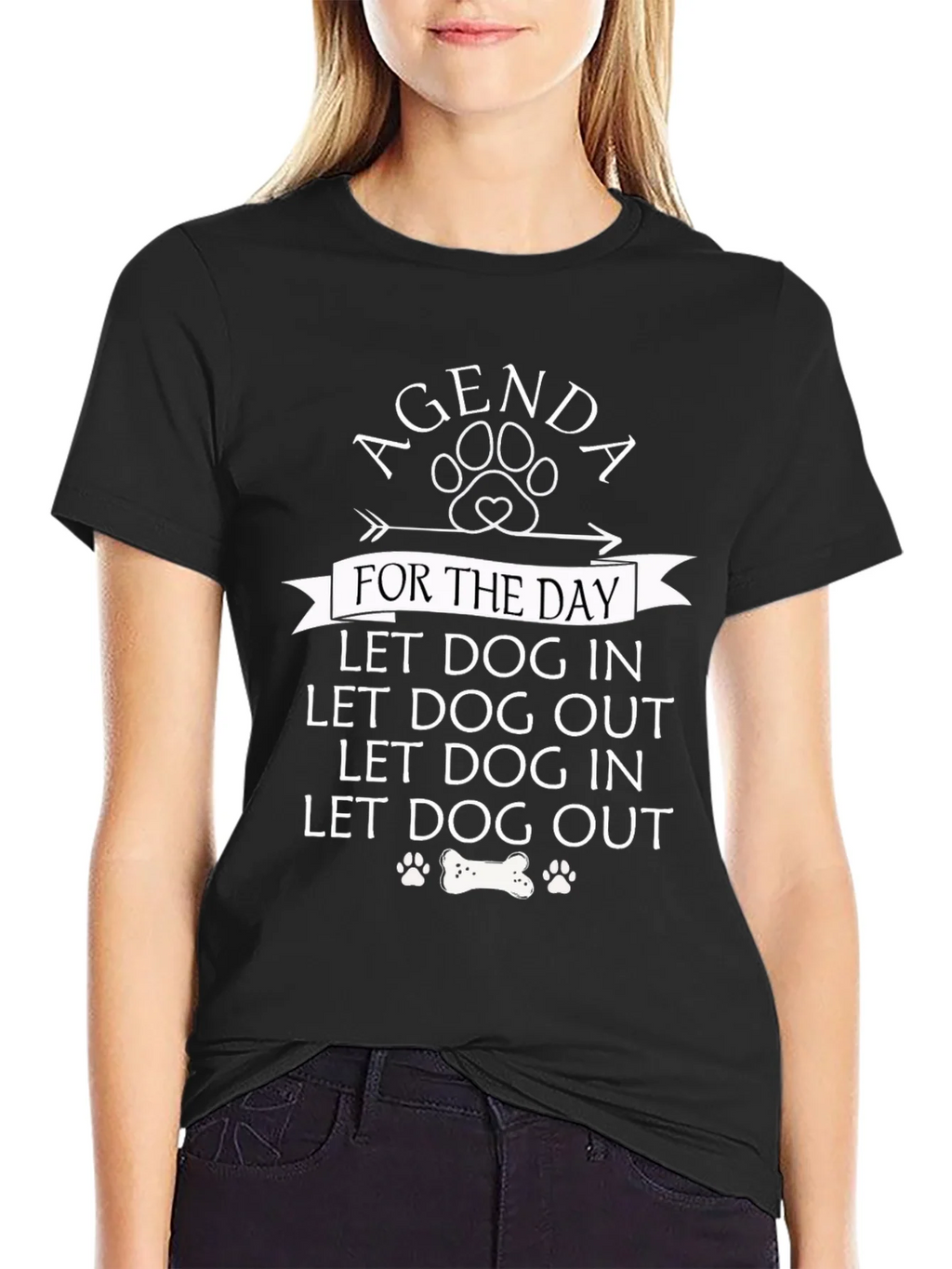 Agenda Dog In Out T-Shirt Funny Lover Tee product image 2