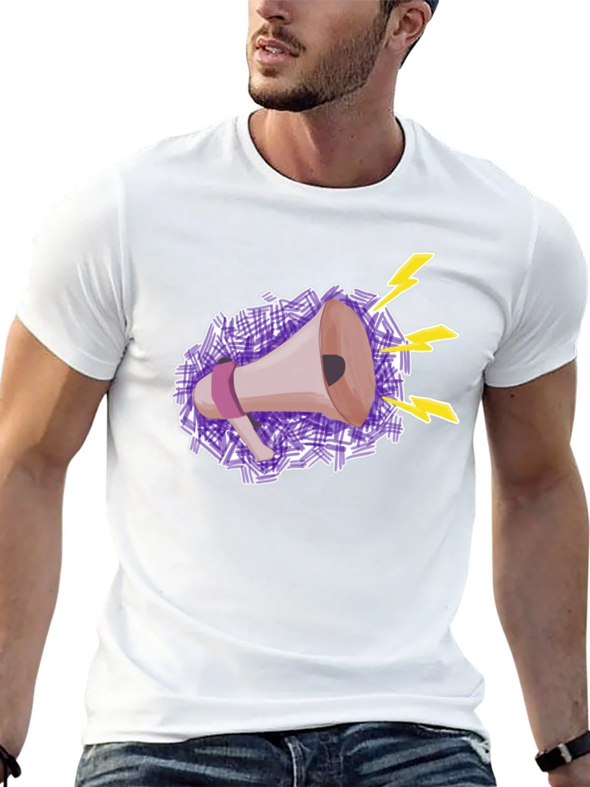 Megaphone Graphic Tee - Express Yourself! product image 3
