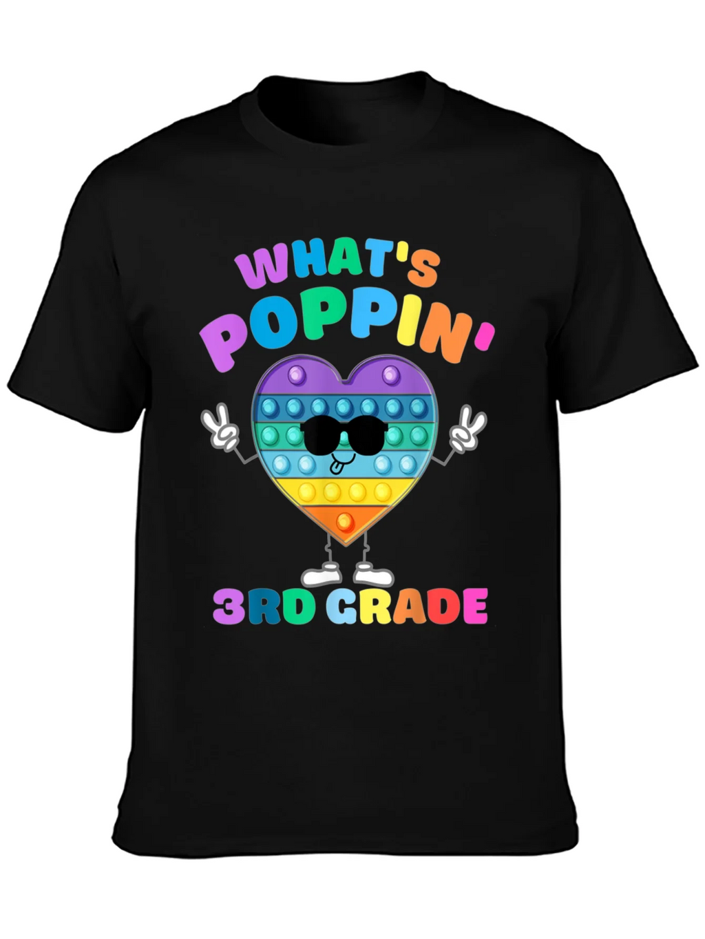 Whats Poppin 3rd Grade T-Shirt product image 3