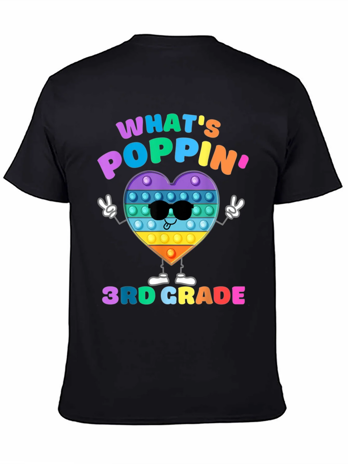 Whats Poppin 3rd Grade T-Shirt product image 4