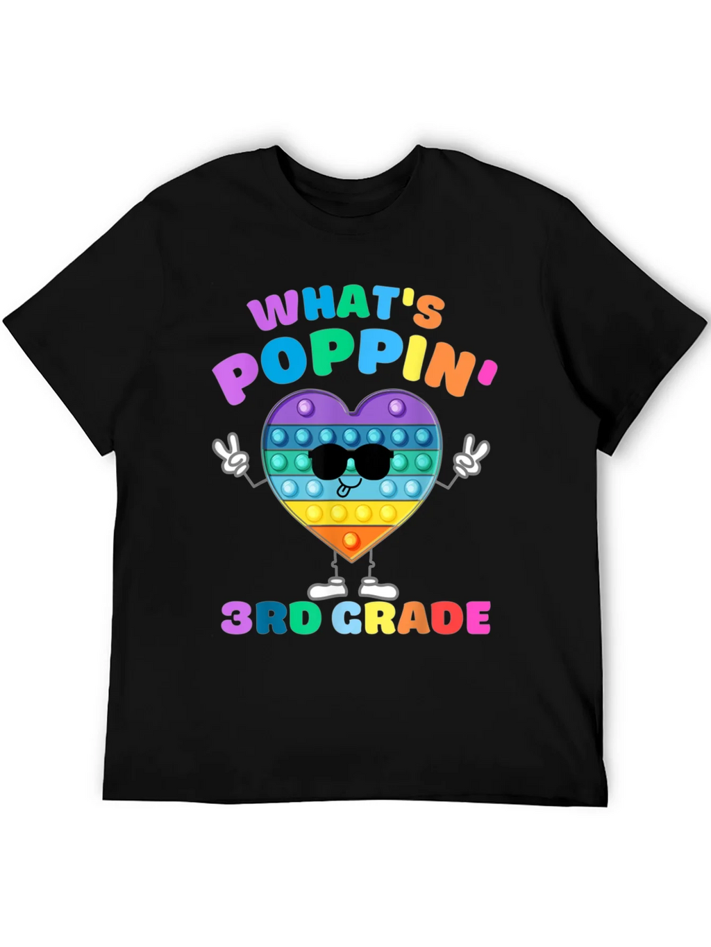 Whats Poppin 3rd Grade T-Shirt product image 5