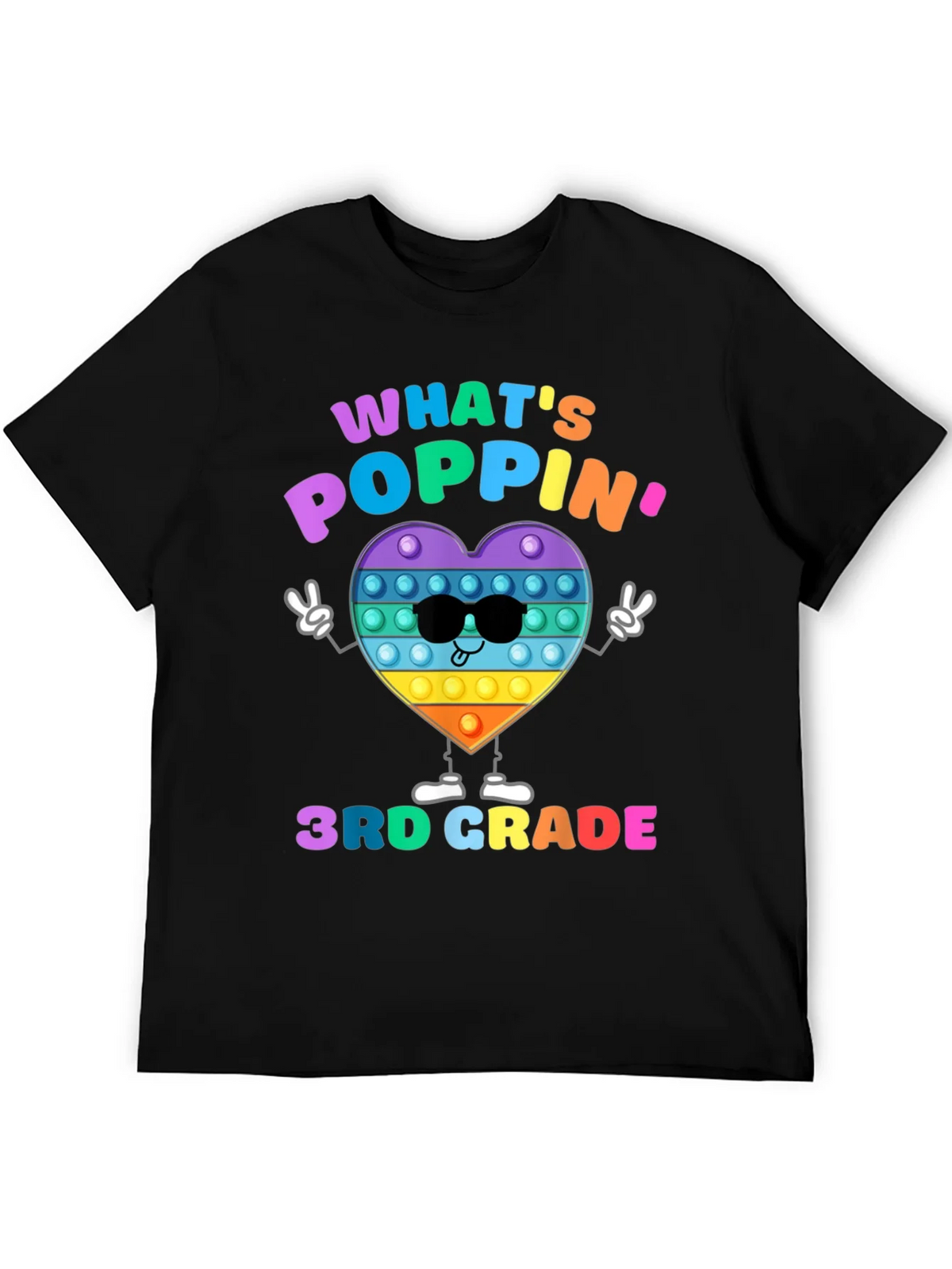 Whats Poppin 3rd Grade T-Shirt product image 5