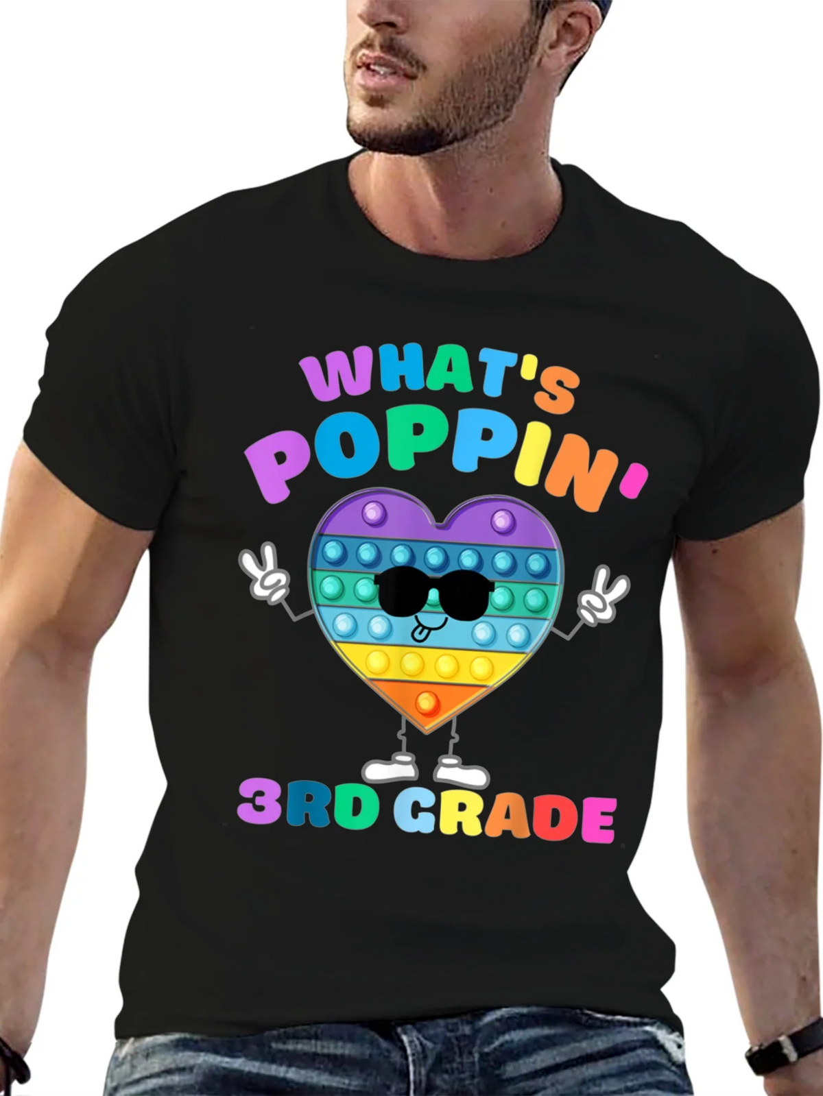 Whats Poppin 3rd Grade T-Shirt product image 6