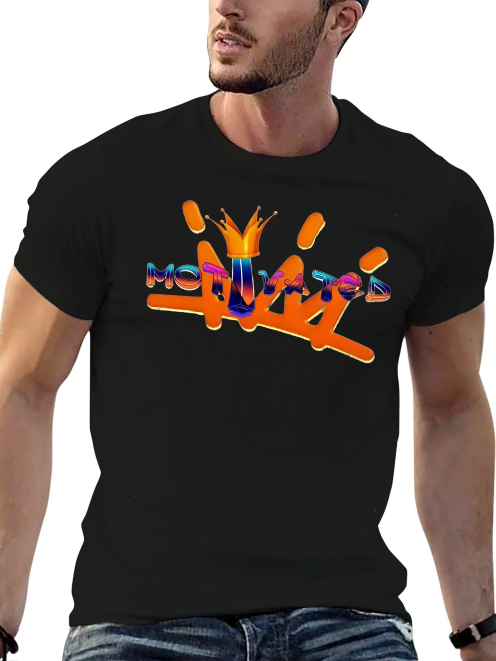 Motivated Graphic Tee - Stylish & Comfortable Mens T-Shirt product image 6