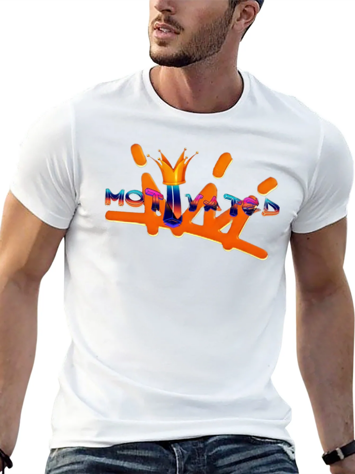 Motivated Graphic Tee - Stylish & Comfortable Mens T-Shirt product image 12