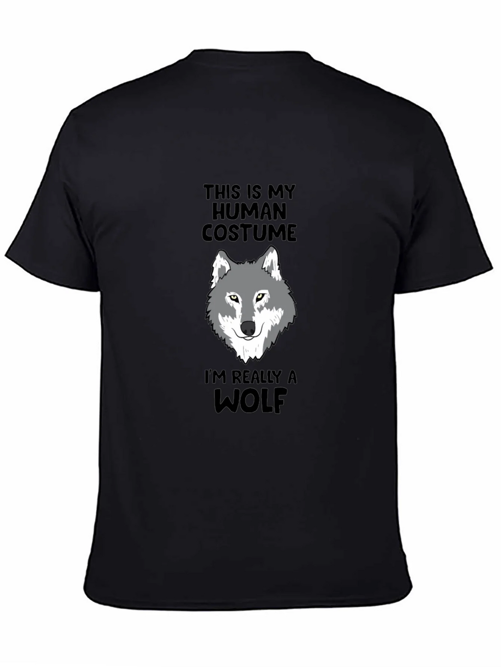 Human Costume Wolf Graphic Tee - Funny Novelty Shirt product image 4