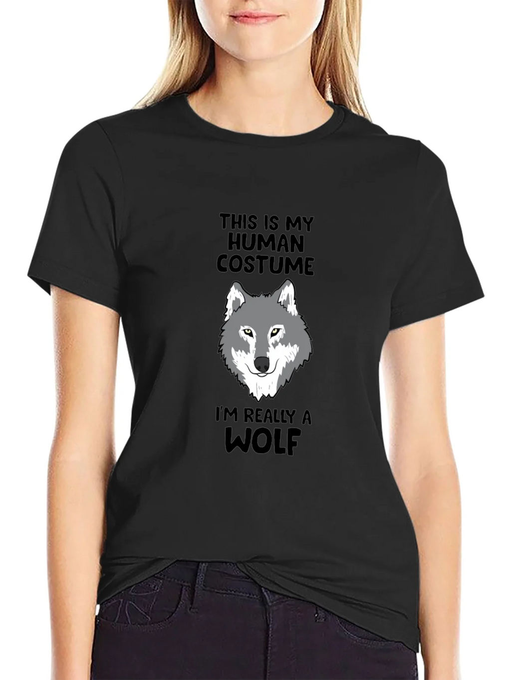 Human Costume Wolf Graphic Tee - Funny Novelty Shirt product image 2