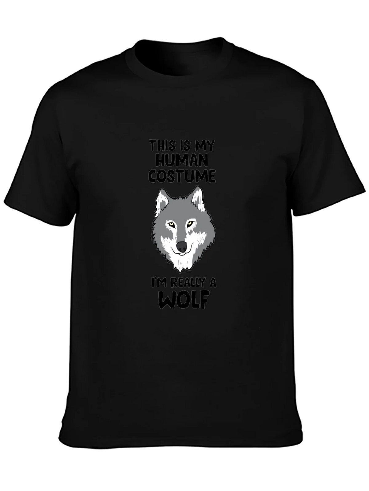 Human Costume Wolf Graphic Tee - Funny Novelty Shirt product image 3