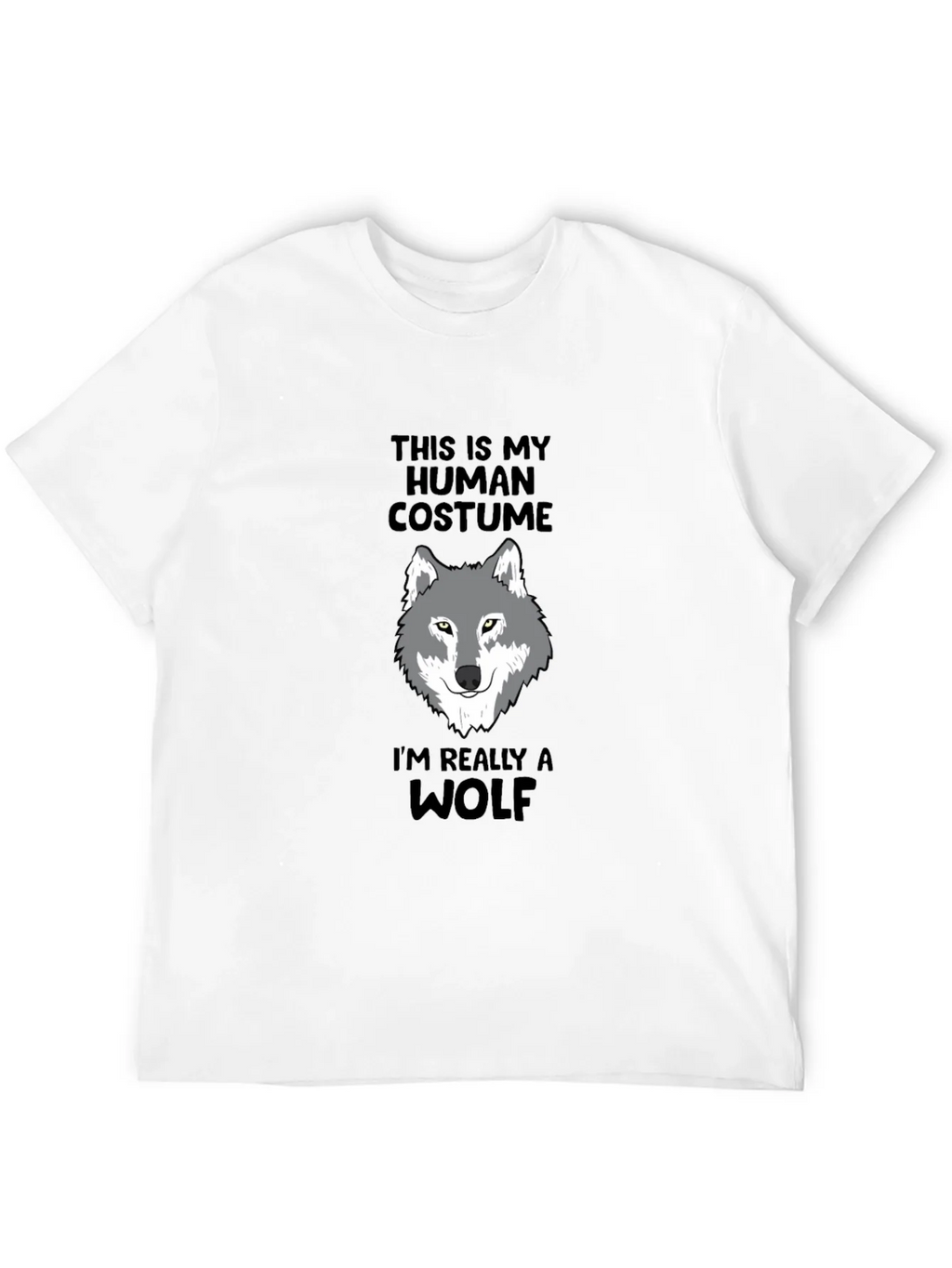 Human Costume Wolf Graphic Tee - Funny Novelty Shirt product image 11