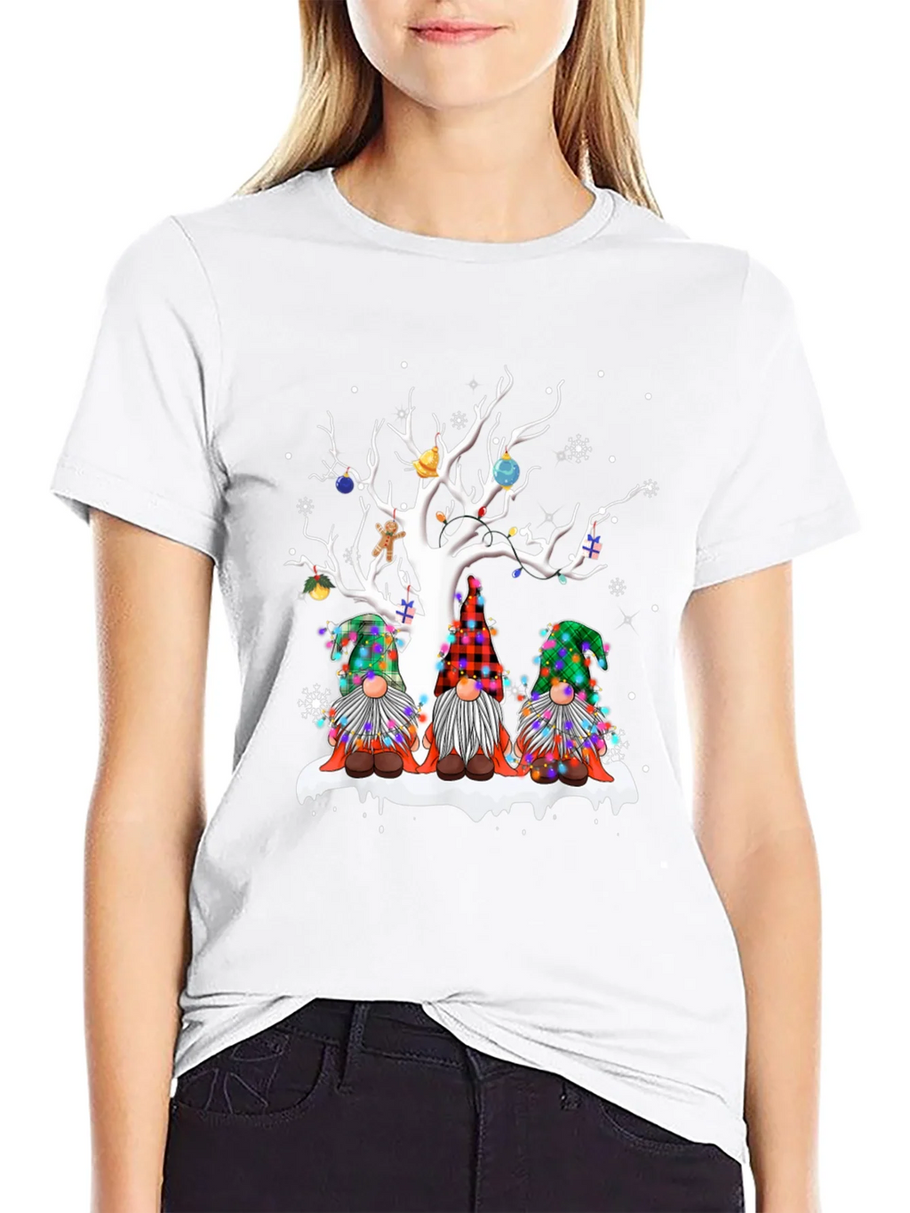 Festive Gnome Christmas T-Shirt product image 4